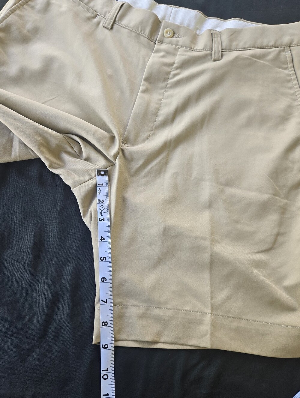 Ralph Lauren Khaki Flat-Front Shorts Excellente Conditions - Picture 7 of 7